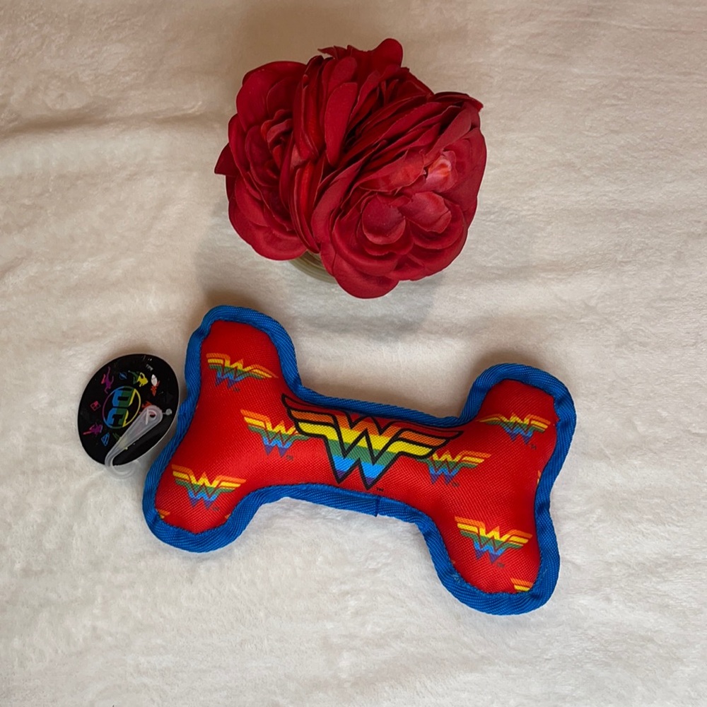 DC Comics: Wonder Woman Pride Canvas Bone Squeaker